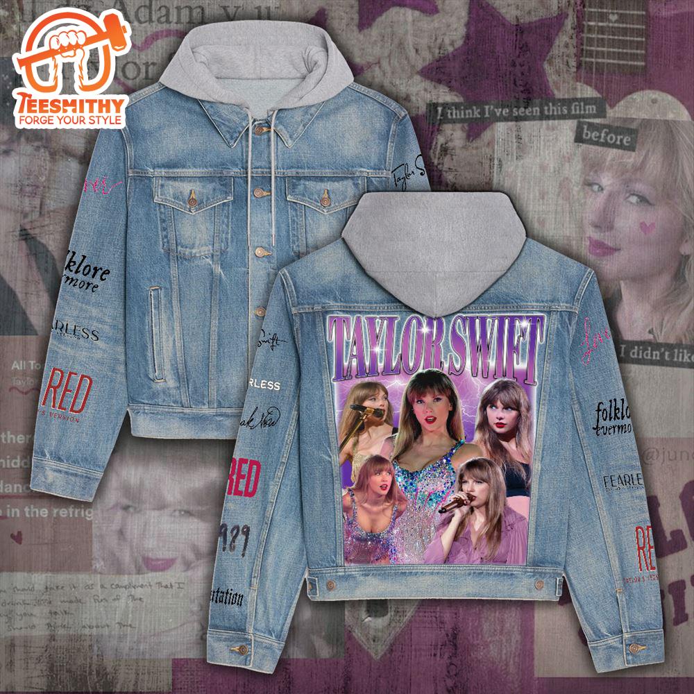 Taylor Swift Pink Album Women’s Denim Hood Jacket