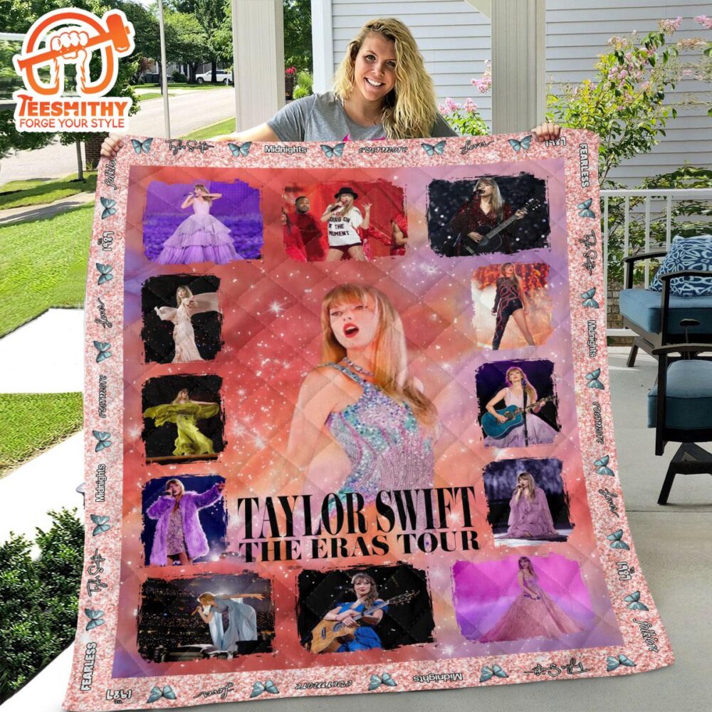 Taylor Swift Quilt Blanket Christmas For Fan