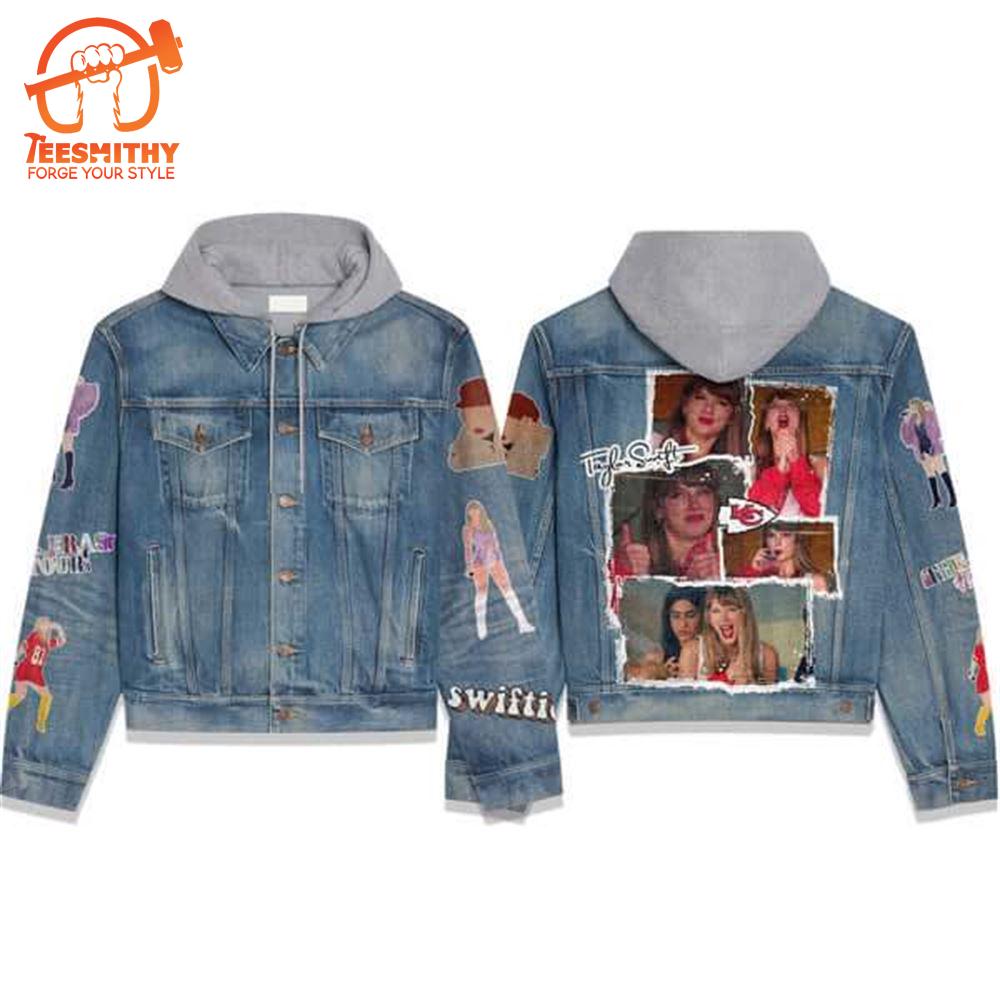 Taylor Swift Red Album Women’s Denim Hood Jacket