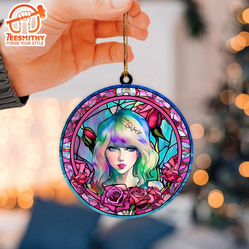 Taylor Swift Rosy-Side Printed Acrylic Ornament