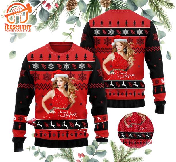 Taylor Swift Santa Love Only Love Holiday 2024 Gift For Fans Ugly Christmas Sweater