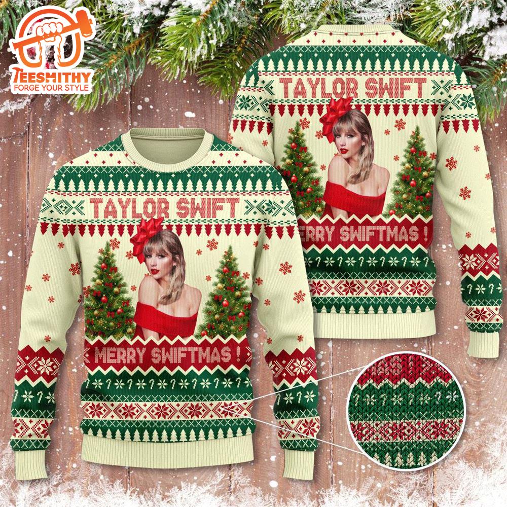 Taylor Swift The Eras Tour 3D Ugly Sweater Xmas