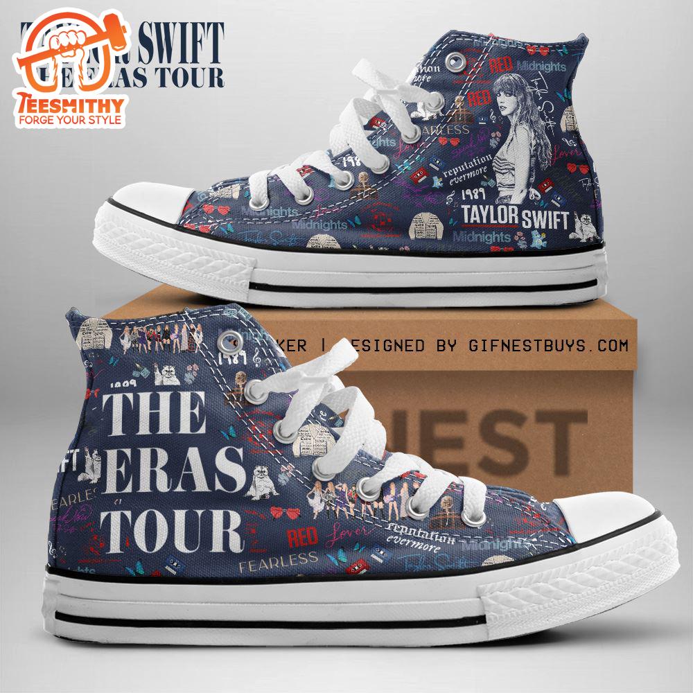 Taylor Swift The Eras Tour, Swiftie,Taylor Swift High Top Canvas Shoes