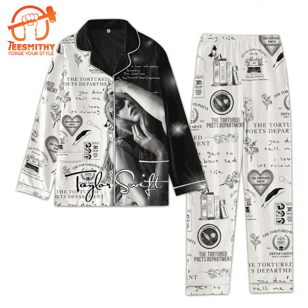 Taylor Swift The Tortured Poets Department Pajamas Set