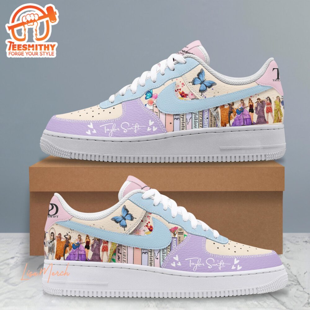 Taylor Swift The Tortured Poets Department Pastel AF1 Shoes Air Force 1