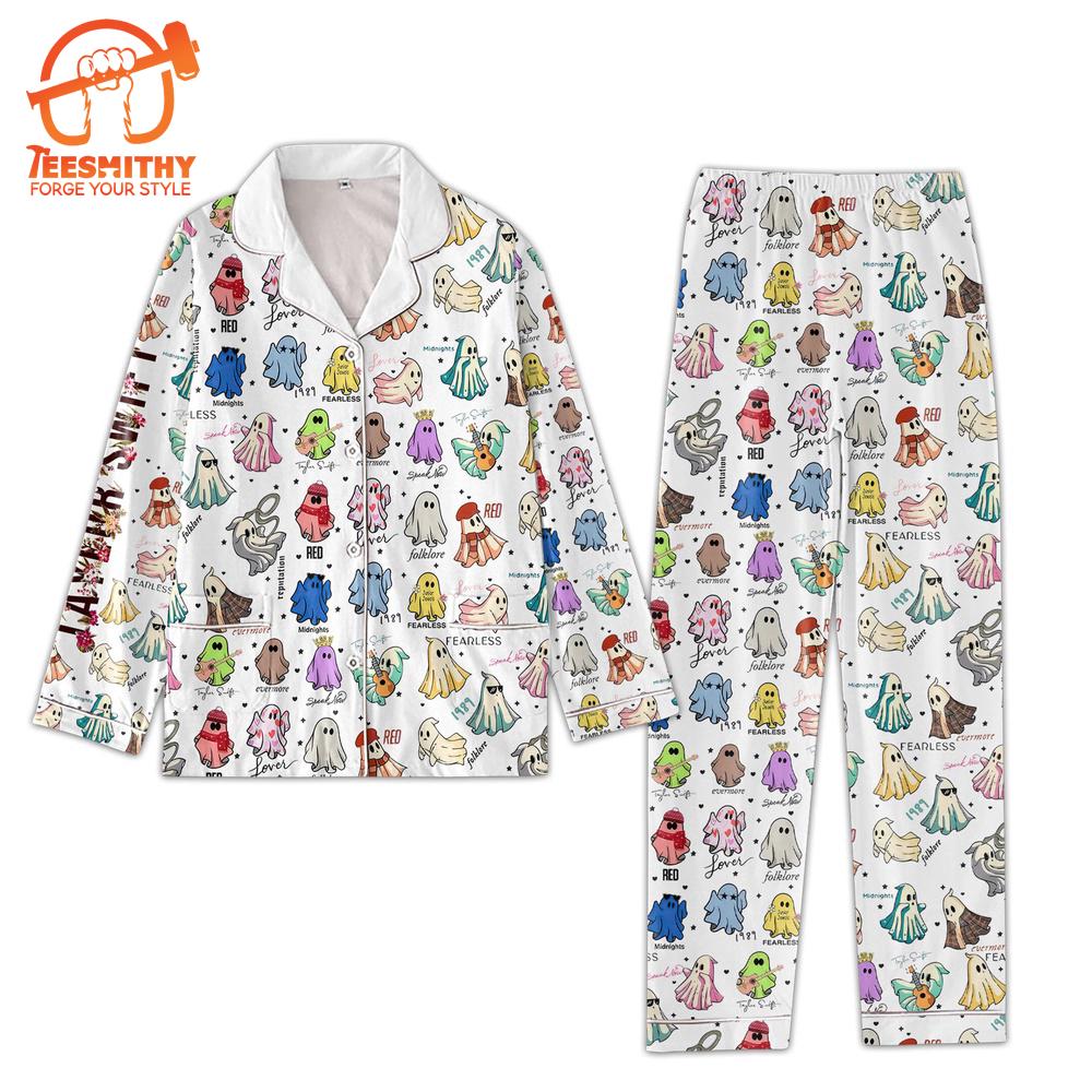 Taylor Swift Version Cute Ghosts Pajamas Set