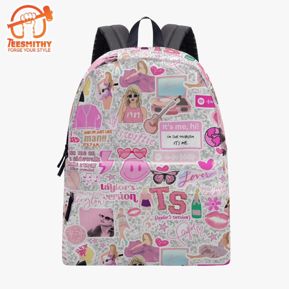 Taylor Swift Version Pink Backpack, Swiftie Gift Idea