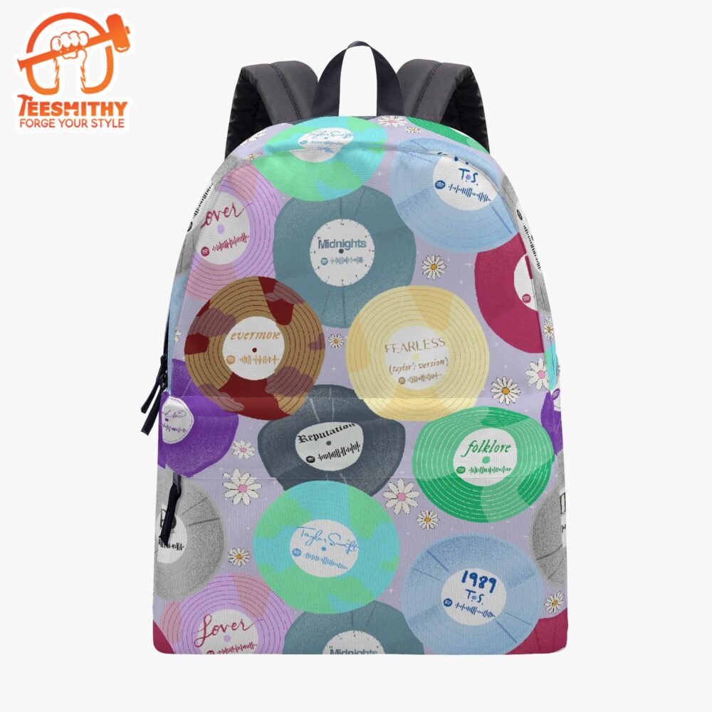 Taylor Swiftys All Cd Slbums Backpack, Gift For Fan