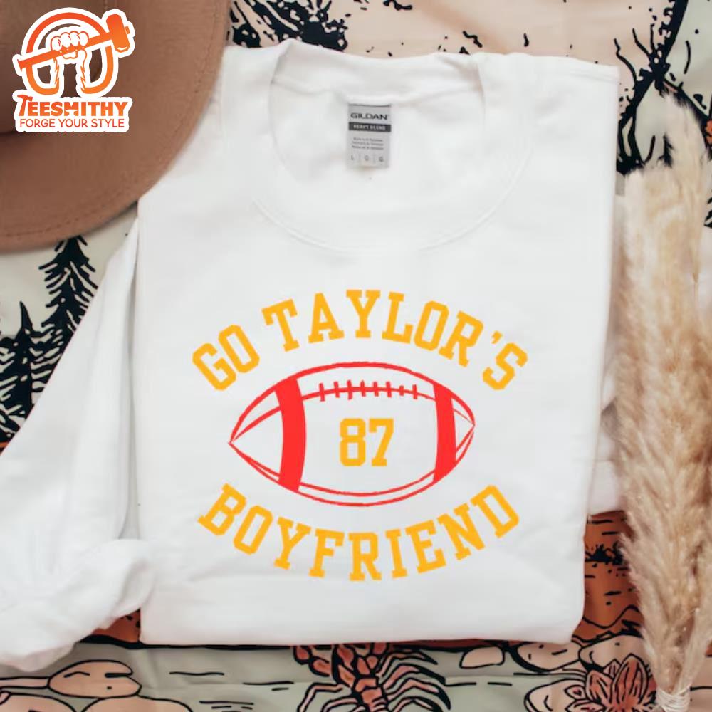 Taylors Boyfriend Sweatshirt Funny Travis Kelce Taylor Crewneck