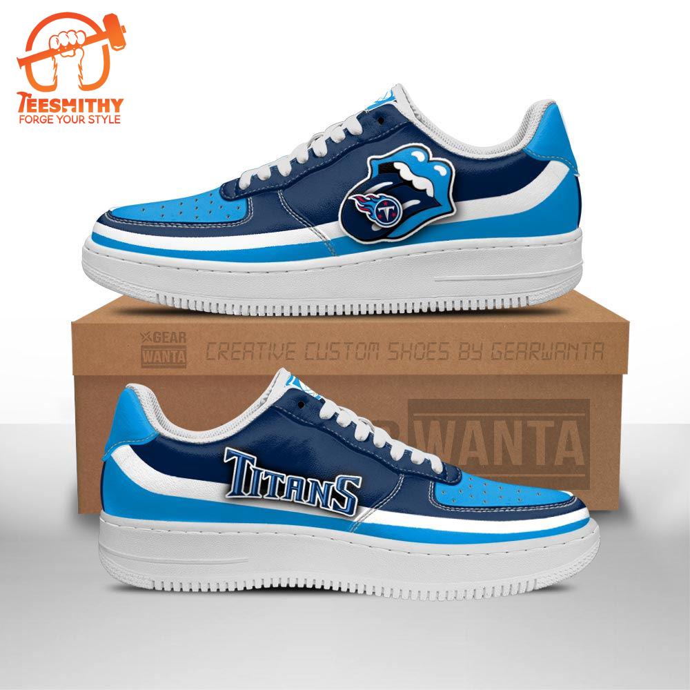 Tennessee Titans Air Sneakers Custom Force Shoes Sexy Lips For Fans  Gift For Christmas