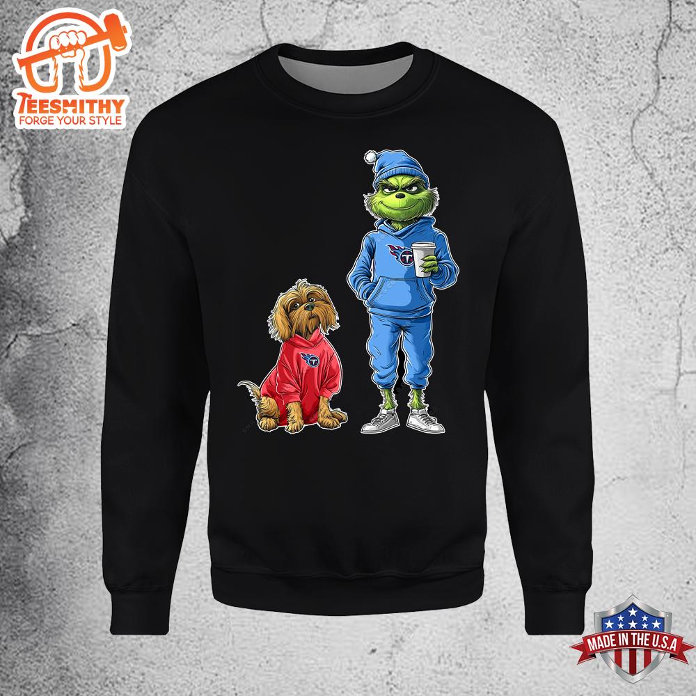 Tennessee Titans Grinch Christmas Football Sweatshirt