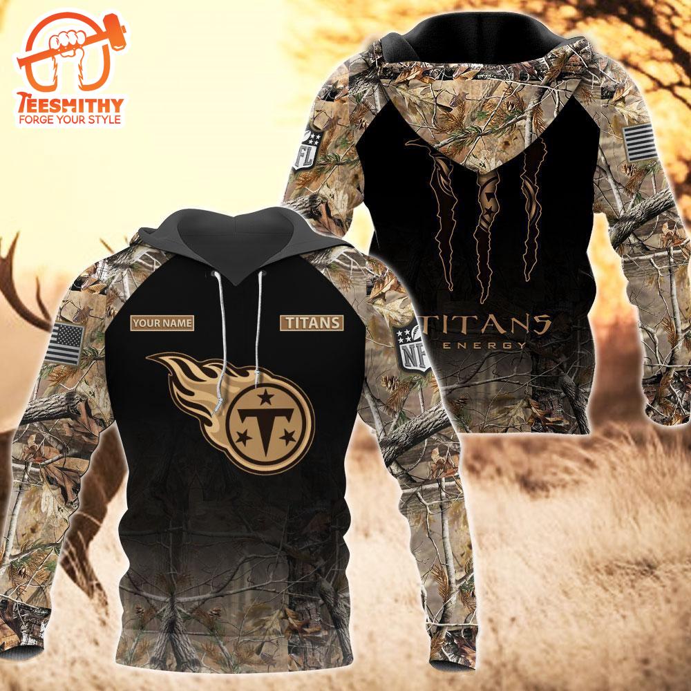 Tennessee Titans Personalized Hoodie Camo Hunting Perfect Gift  Gift Christmas