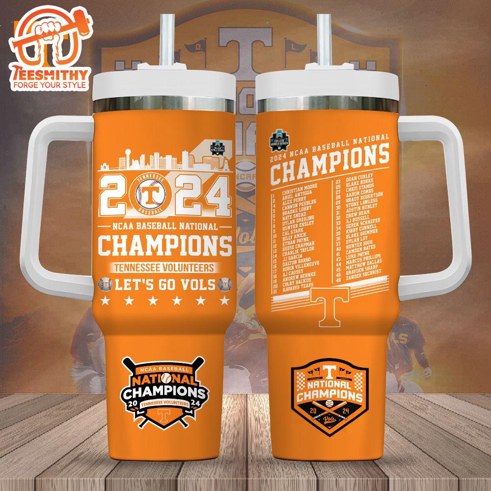 Tennessee Volunteers Baseball 40oz Stanley Tumbler Christmas Tumbler 40OZ