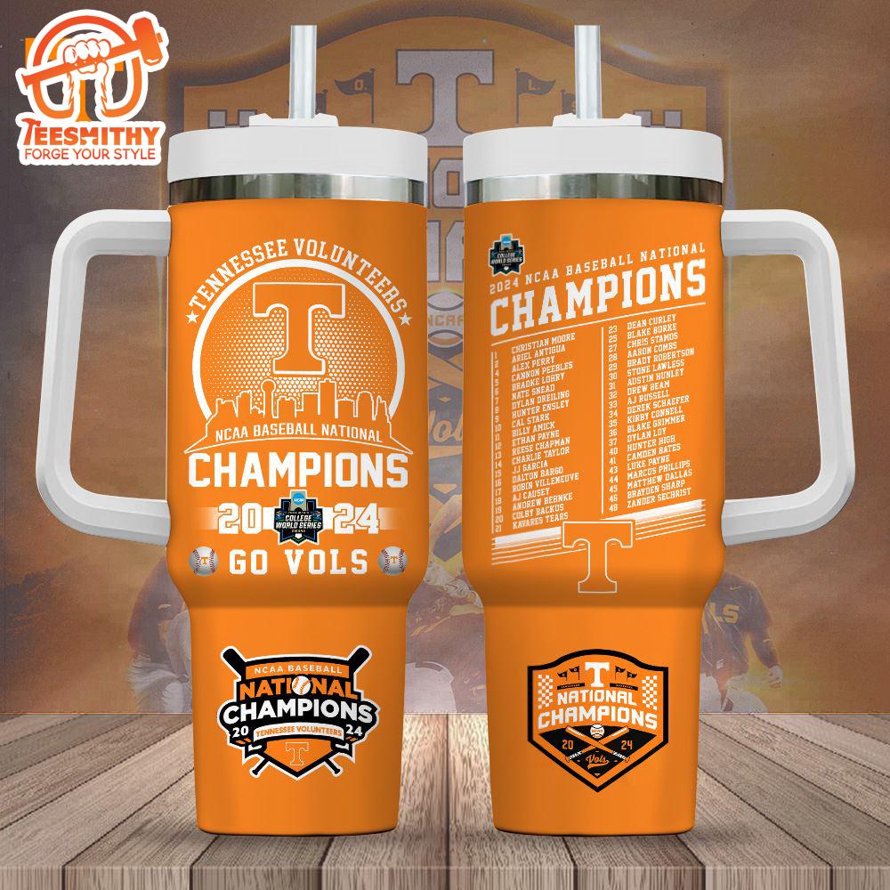 Tennessee Volunteers Baseball 40oz Stanley Tumbler For Fan Gift Christmas