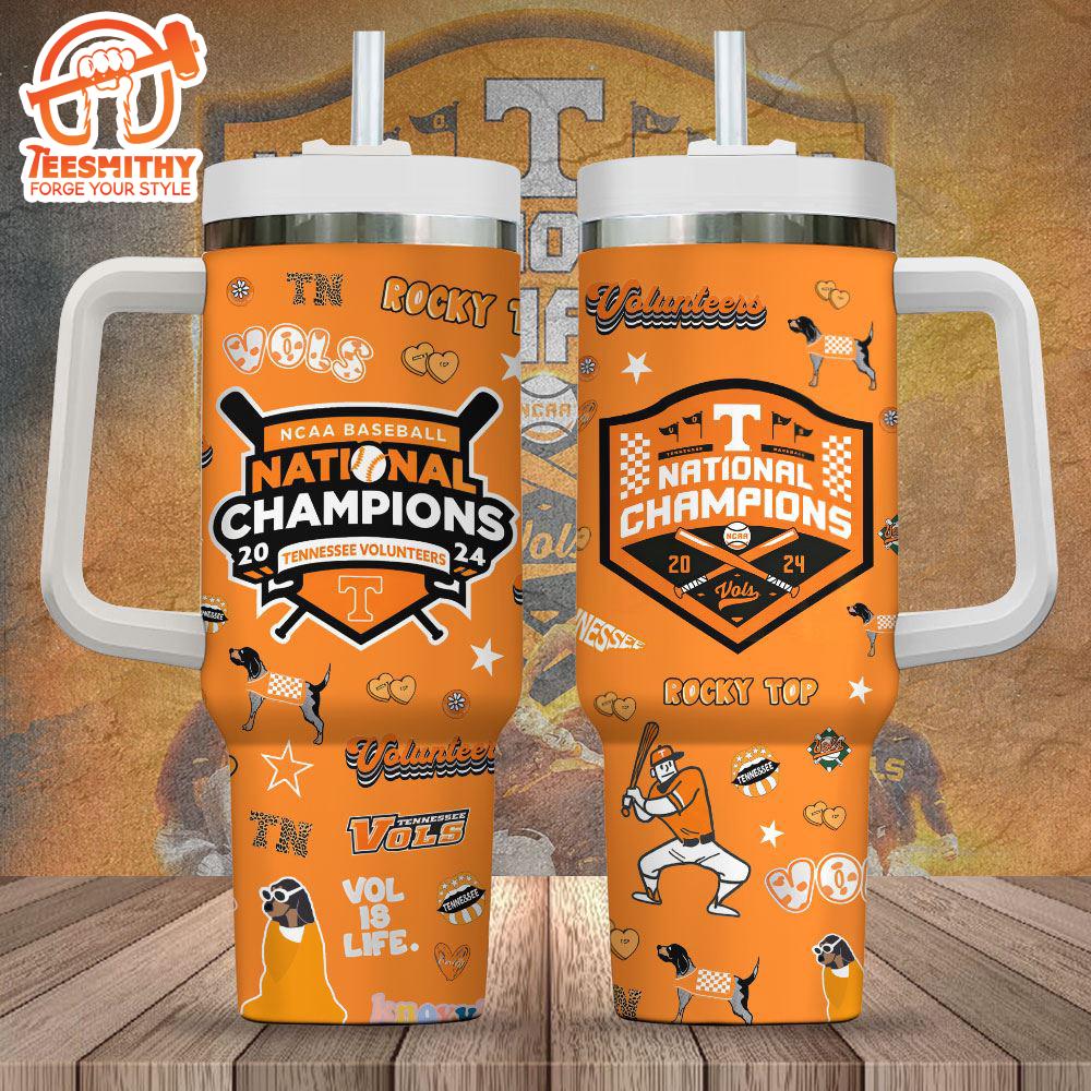 Tennessee Volunteers Baseball 40oz Stanley Tumbler – Trending New Tumbler