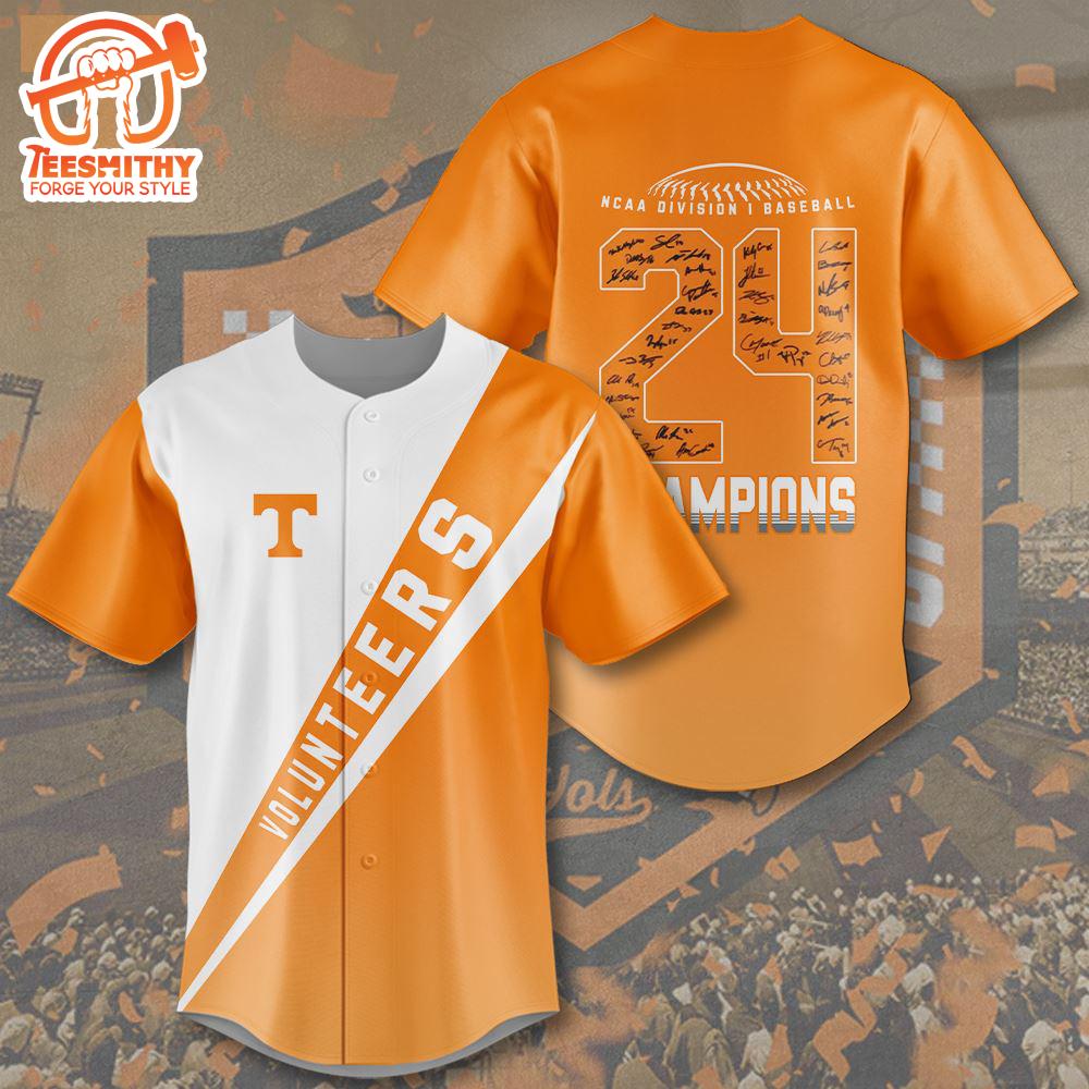 Tennessee Volunteers Baseball Baseball Jersey, For Gift Fans Jersey