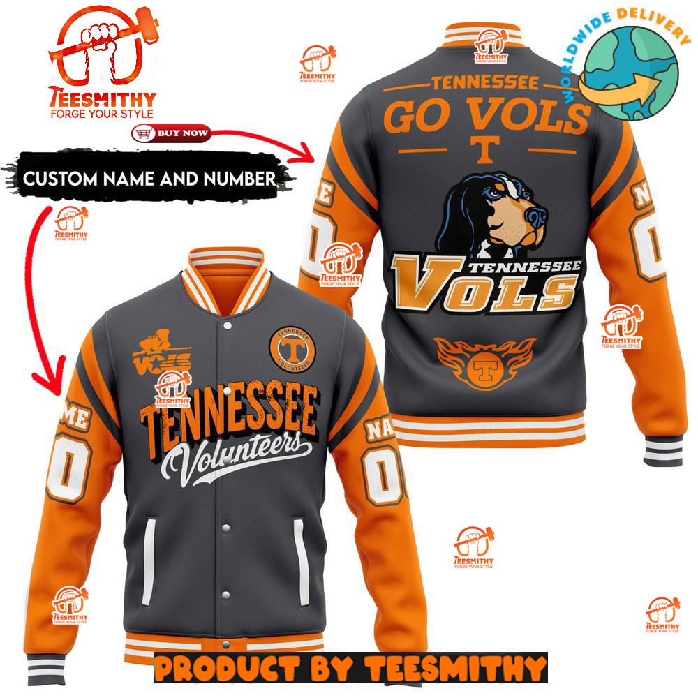 Tennessee Volunteers Football Customized Baseball Jacket