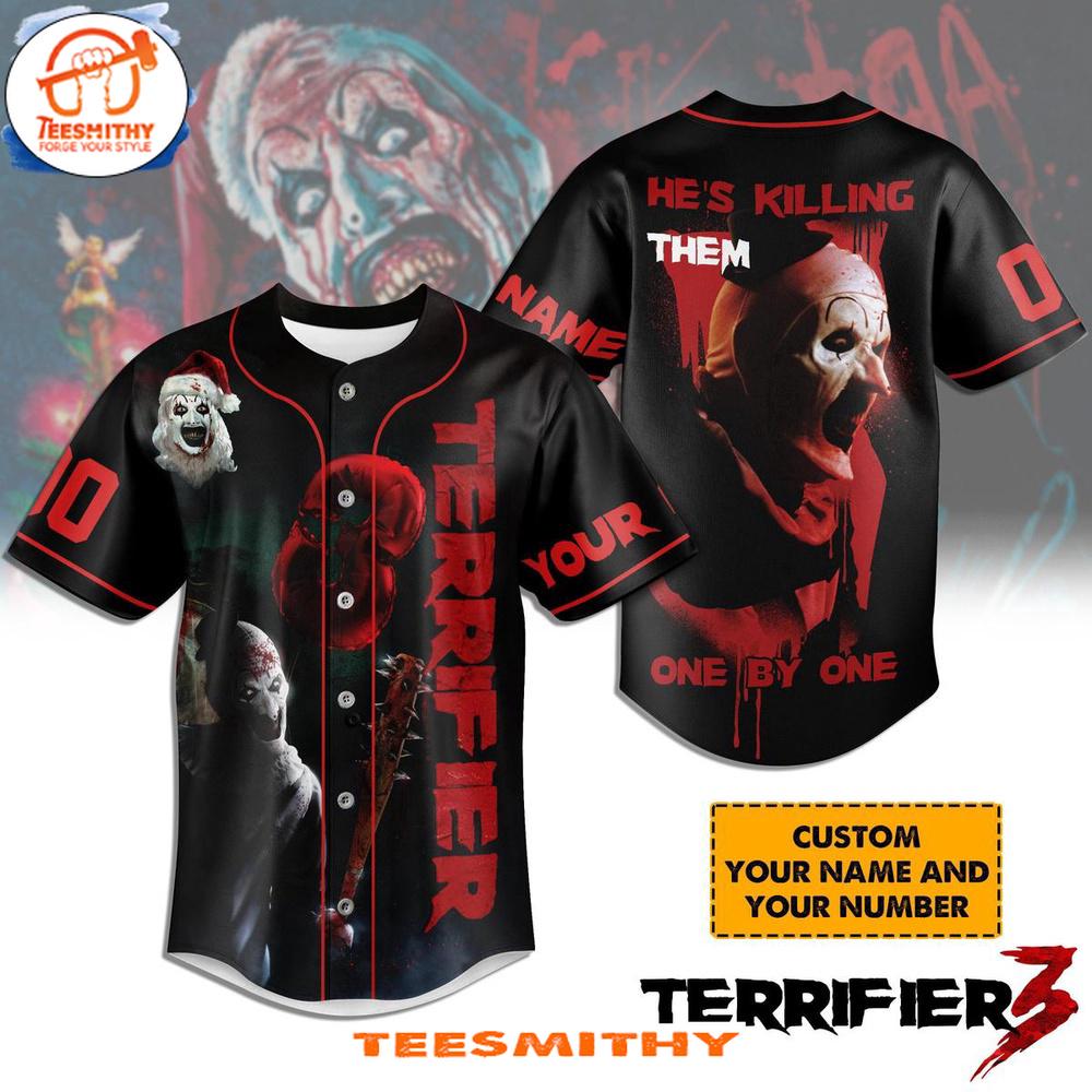 Terrifier 3 Halloween Nightmare Limited Edition Baseball Jersey