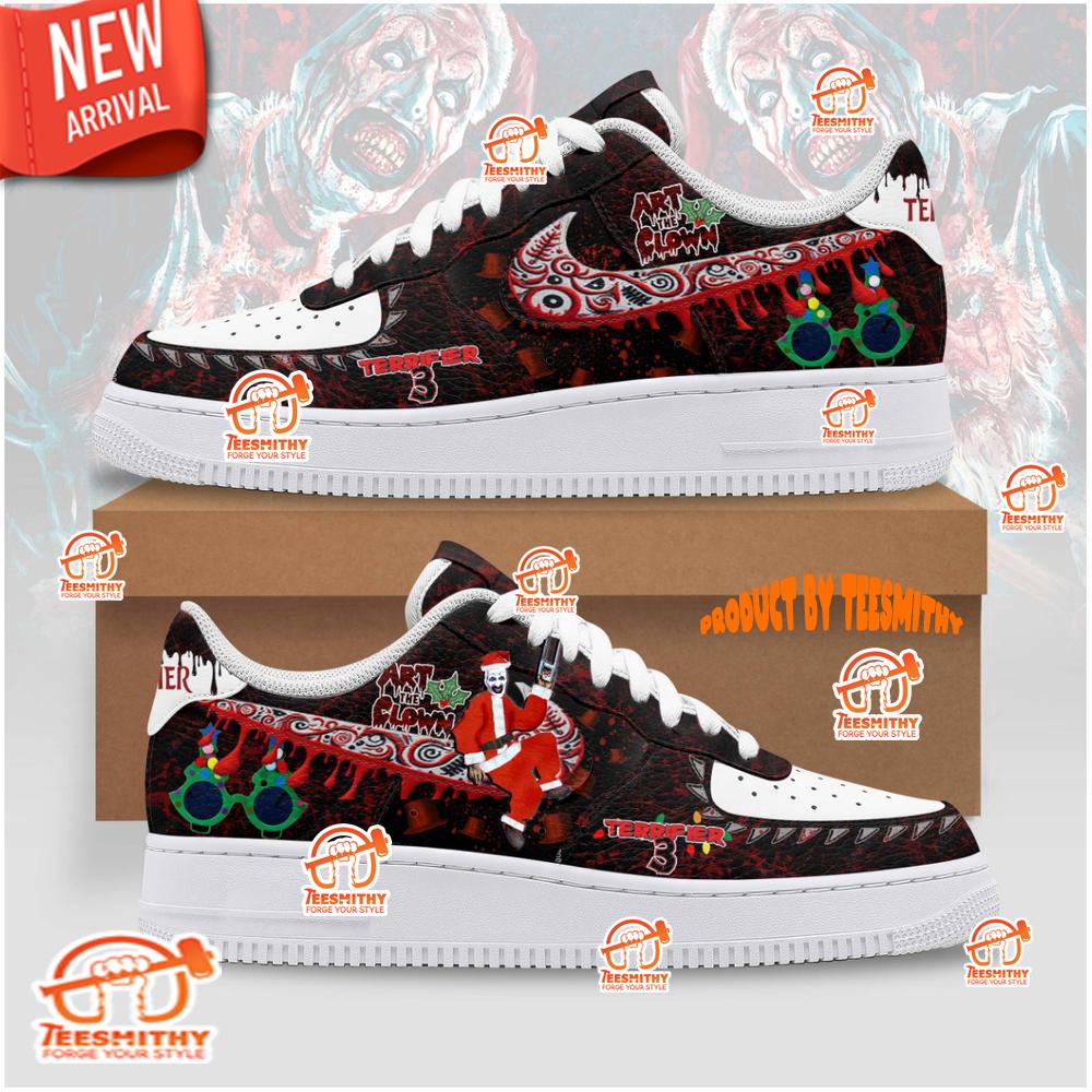 Terrifier 3 Santa Clown Christmas Air Force 1 Shoes