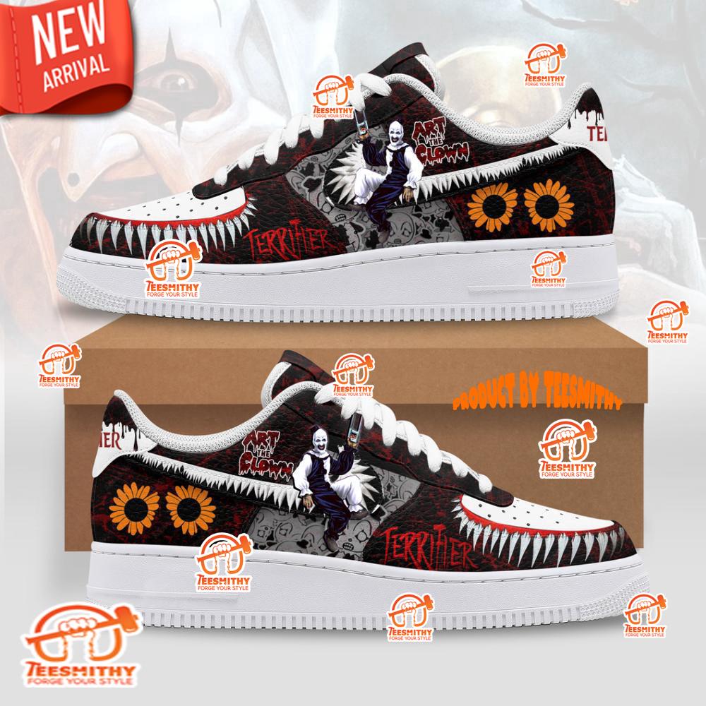 Terrifier Art The Clown Limited Edition Nike Air Force 1 Shoes