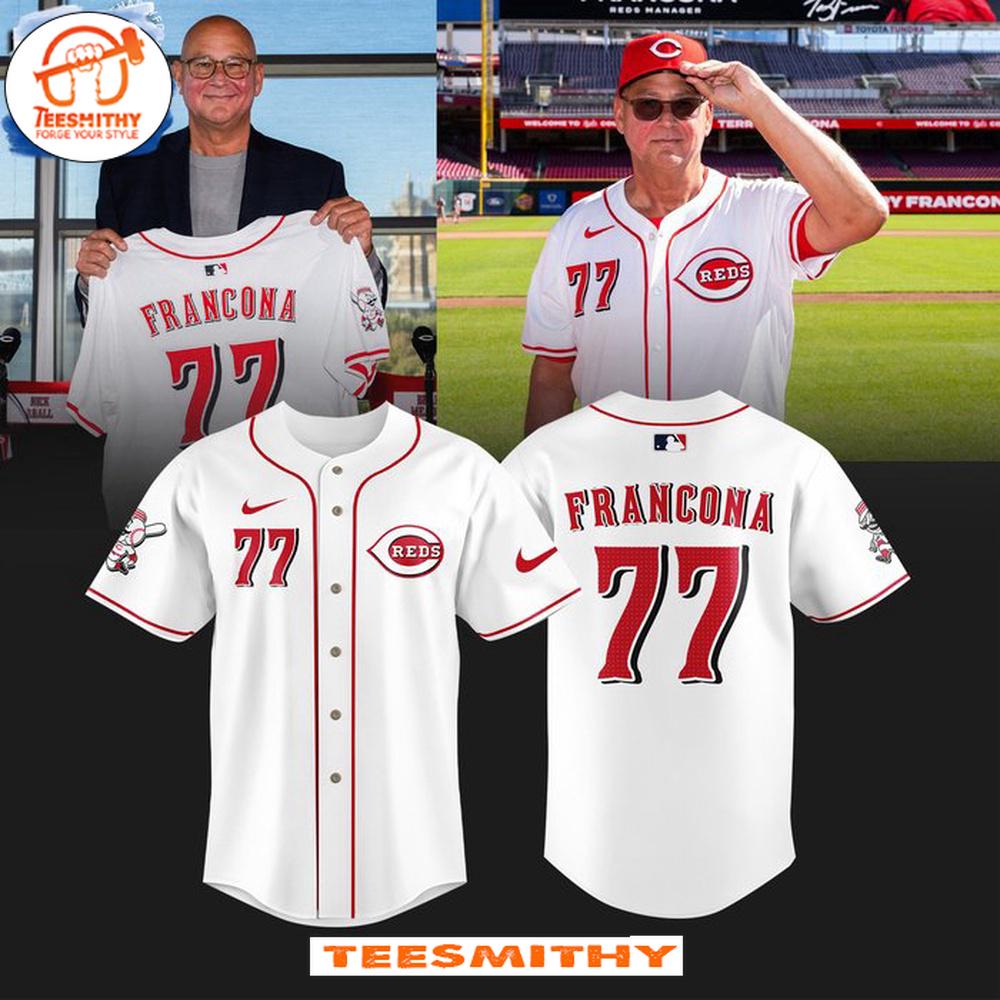 Terry Francona Cincinnati Reds Manager Limited Edition Baseball Jersey