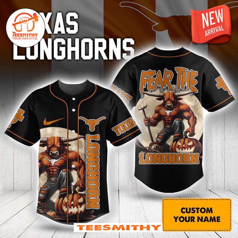 Texas Longhorns Fear The Longhorn Limited Edition Baseball Jersey