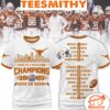 Texas Longhorns Hook’ Em Chick-Fil-A Peach Bowl Champions Limited Edition 3D T-Shirt