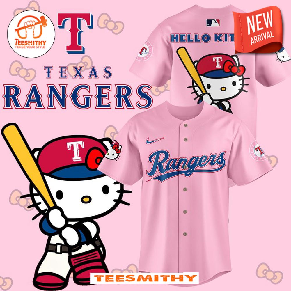 Texas Rangers x Hello Kitty Night 2024 Limited Baseball Jersey