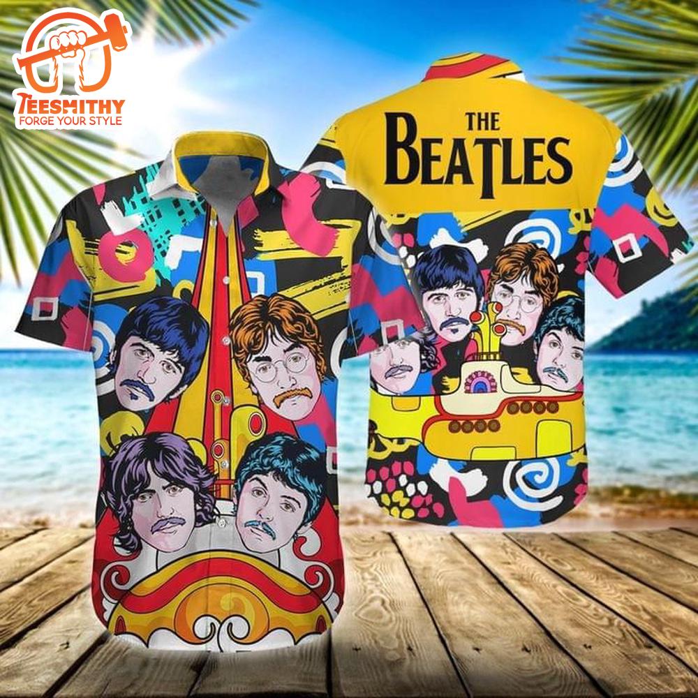 The Beatles Classic Rock Yellow Submarine Hawaiian Shirt