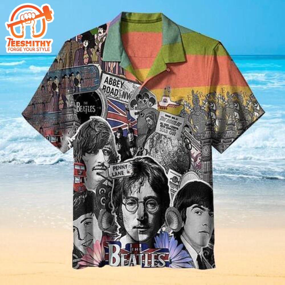 The Beatles Collage Hawaiian Shirt