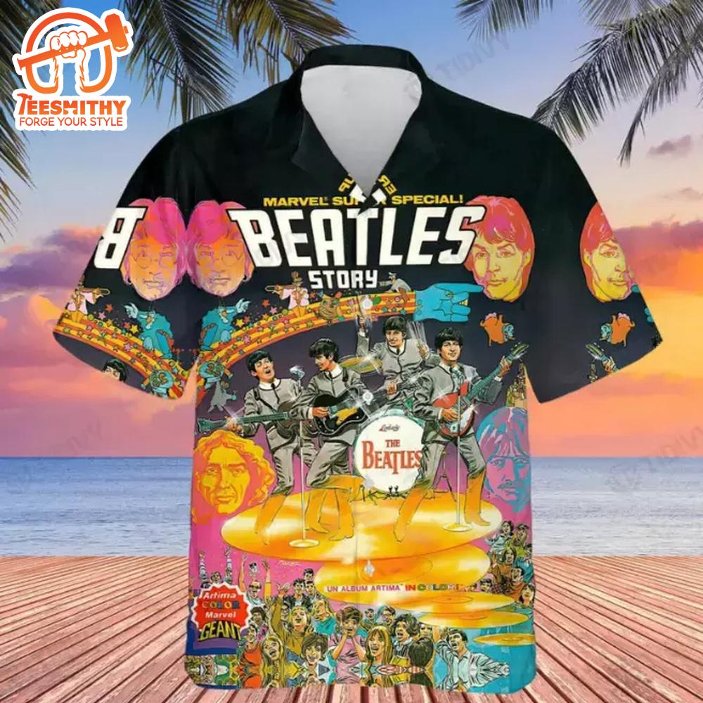 The Beatles Marvel Comics Super Special Hawaiian Shirt