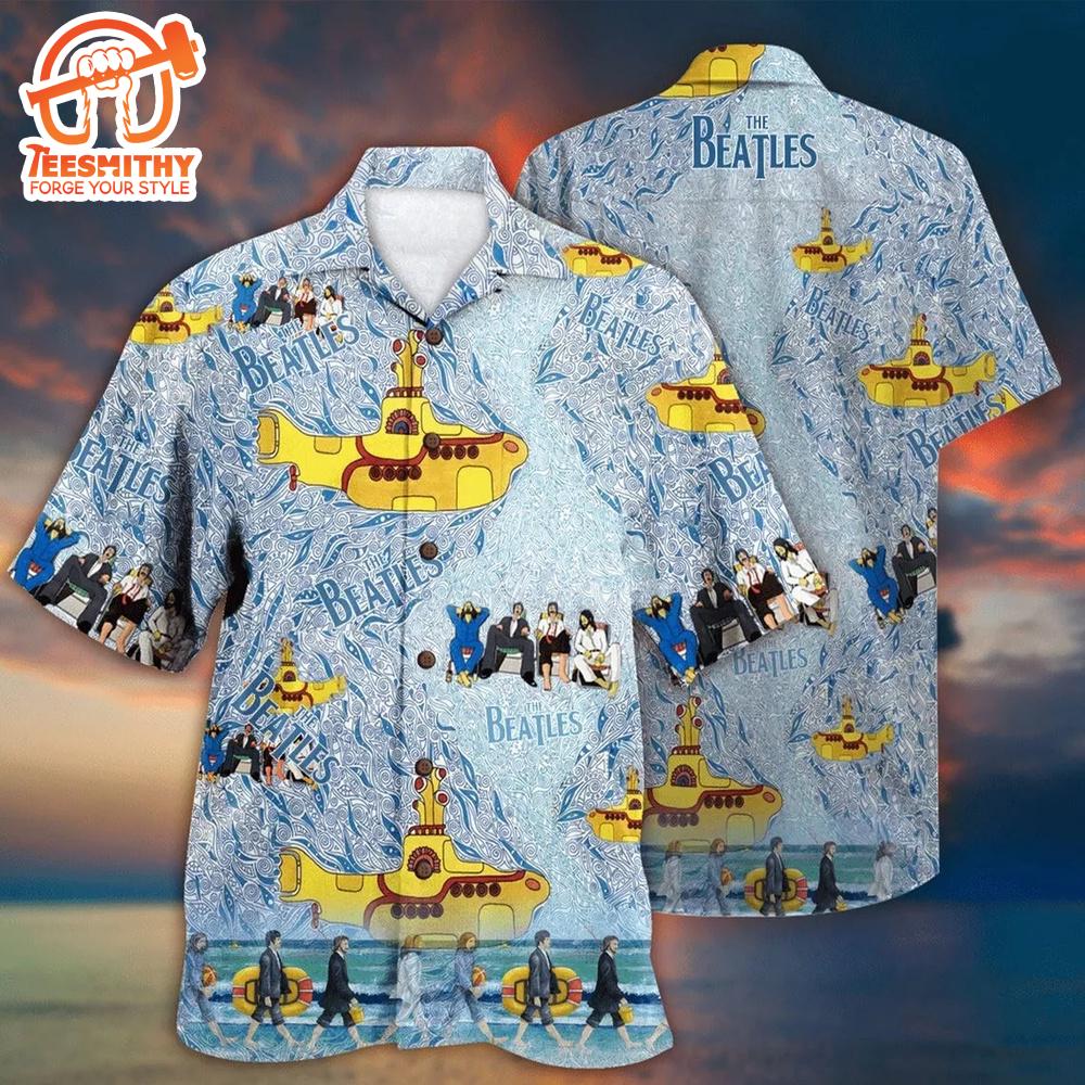 The Beatles Music Band On Beach Aloha Summer Hawaiian Shirt