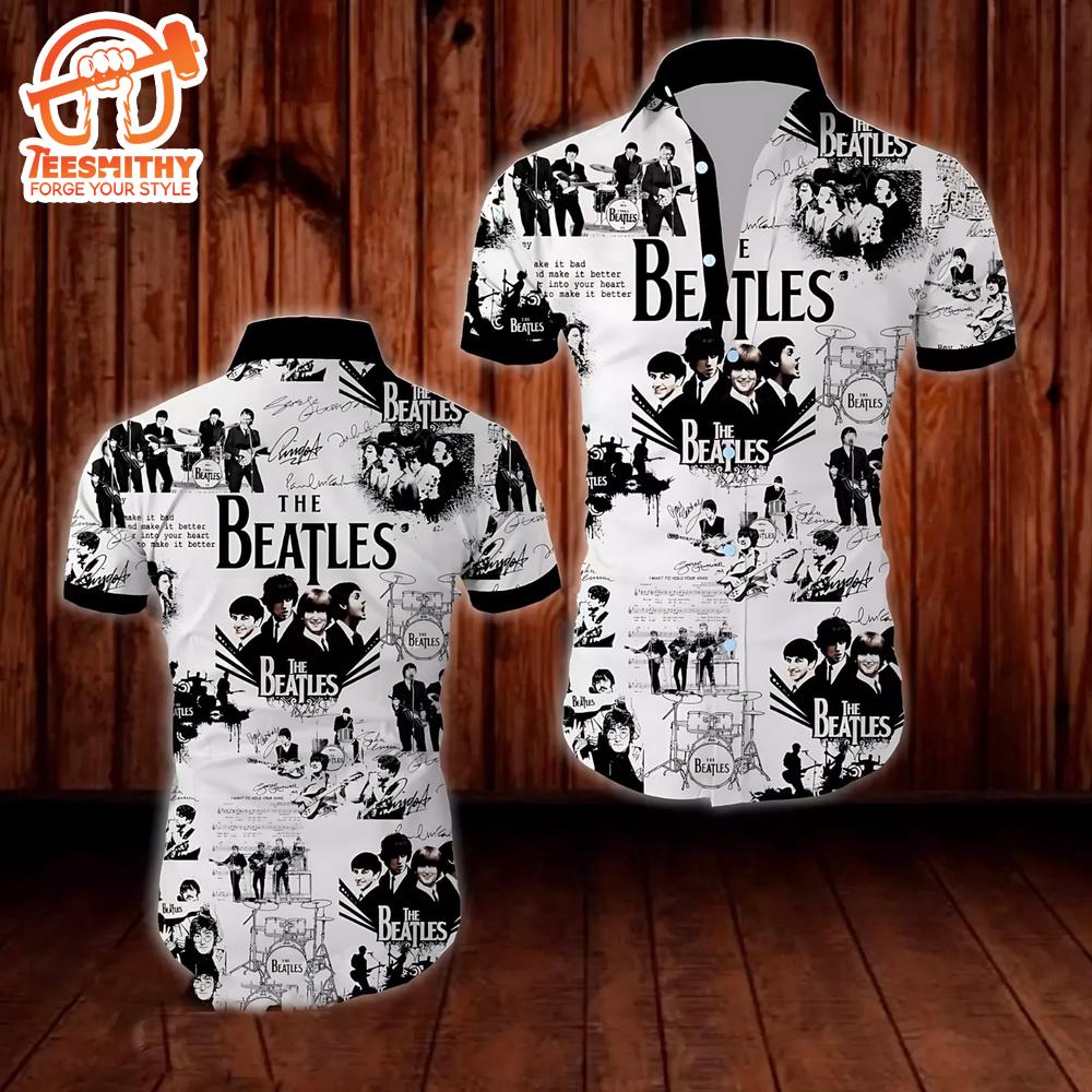 The Beatles Rock And Roll Summer Band Hawaiian Shirt