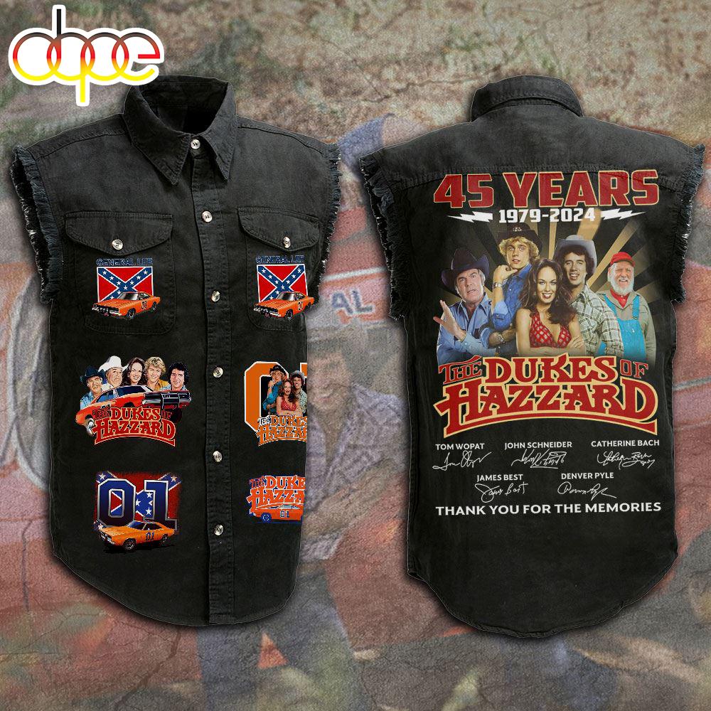 The Dukes of Hazzard 3D Sleeveless Denim Shirt For Men And Women