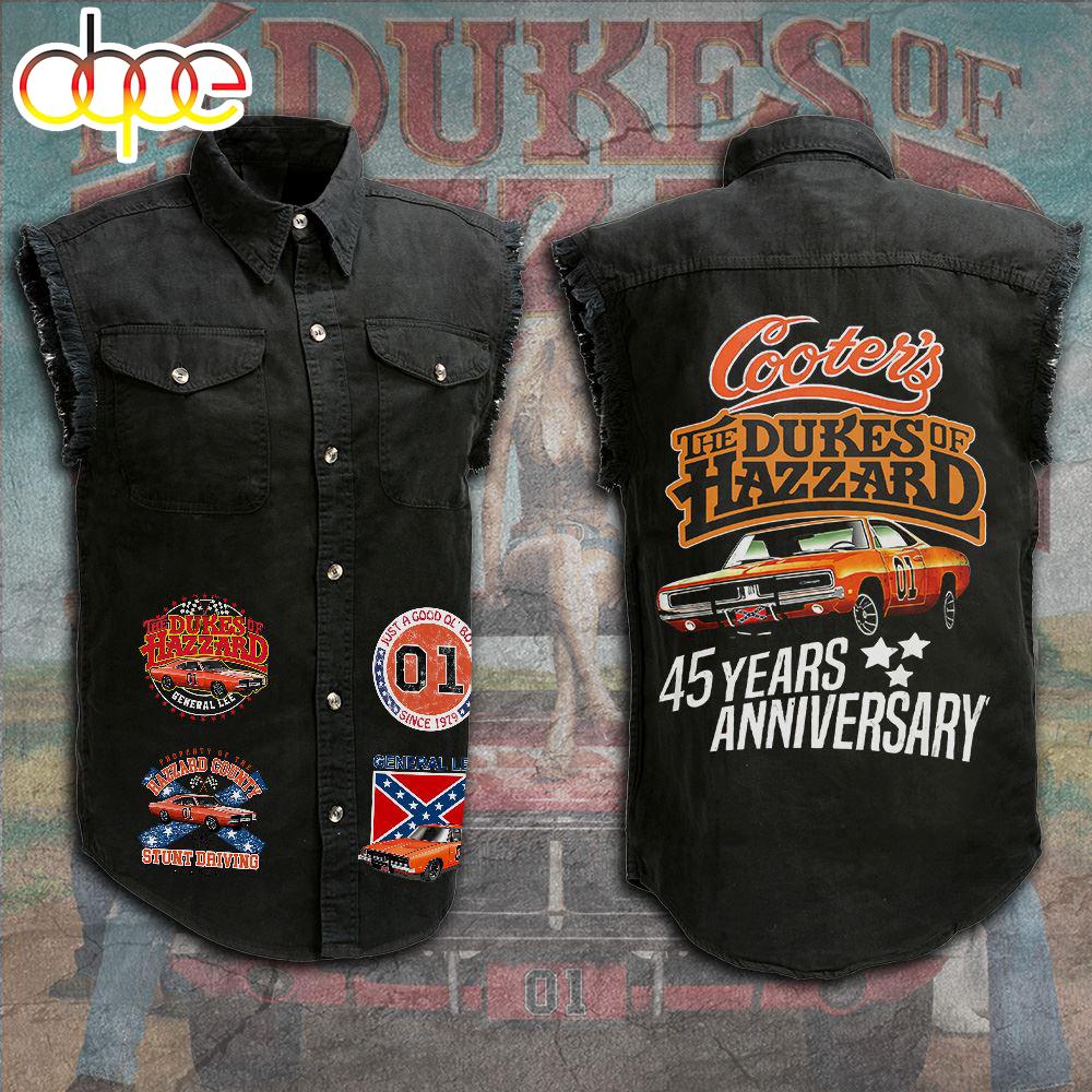 The Dukes of Hazzard Tour Music Sleeveless Denim Shirt