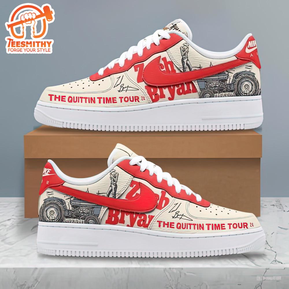 The Quittin Tume Tour 2024 Of Zach Bryan Air Force 1 Shoes