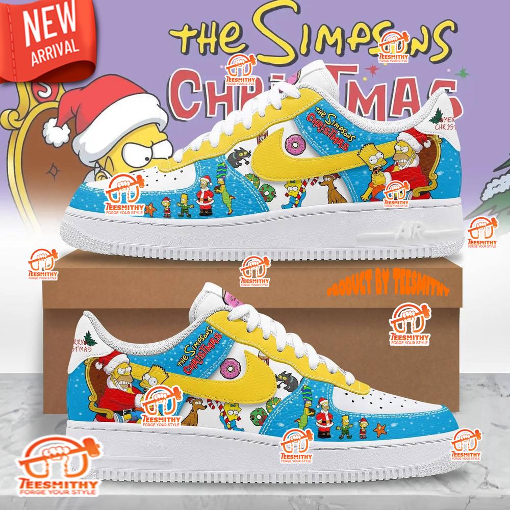 The Simpsons Merry Christmas Limited Edition Air Force 1 Shoes