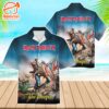 The Trooper Iron Maiden Band Short Sleeve Aloha Shirt