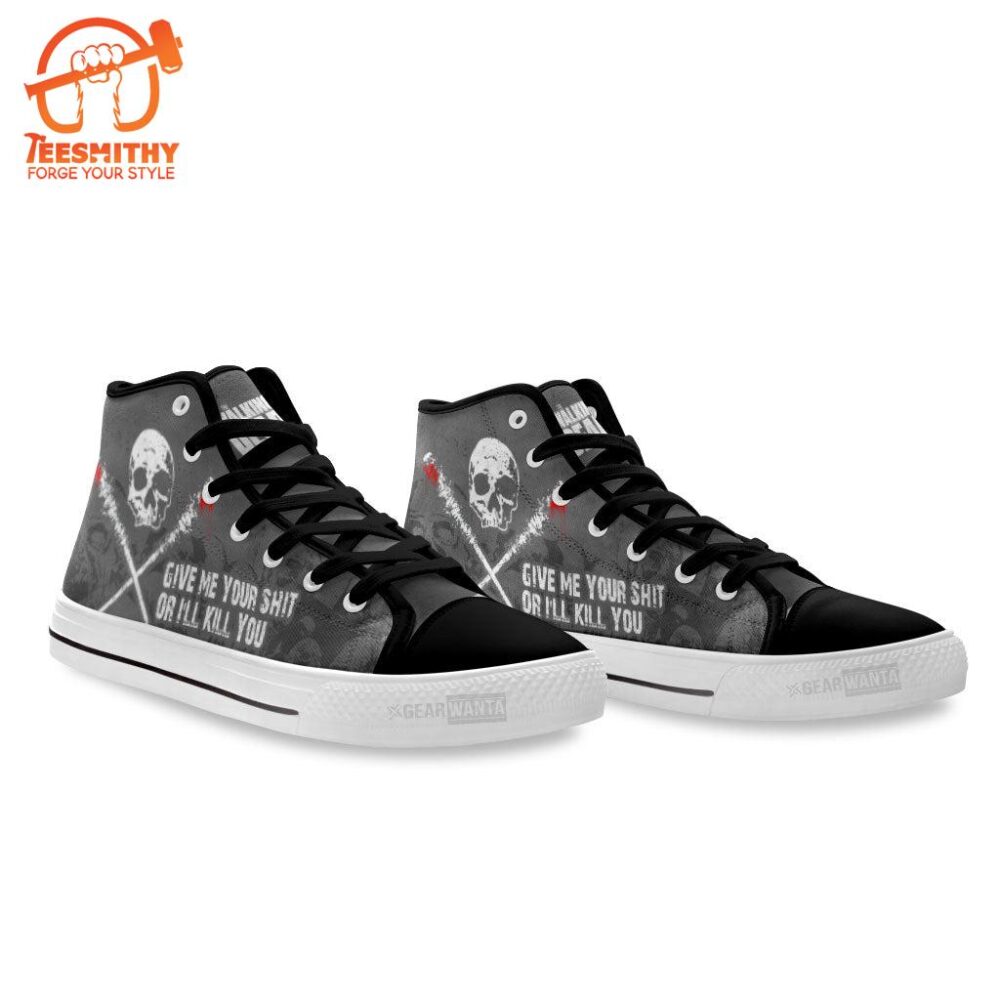 The Walking Dead High Top Shoes Custom