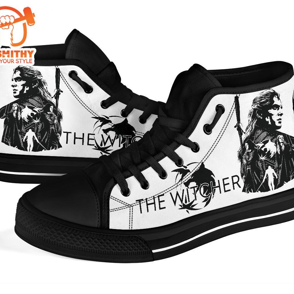 The Witcher Sneakers Movies High Top Shoes Custom