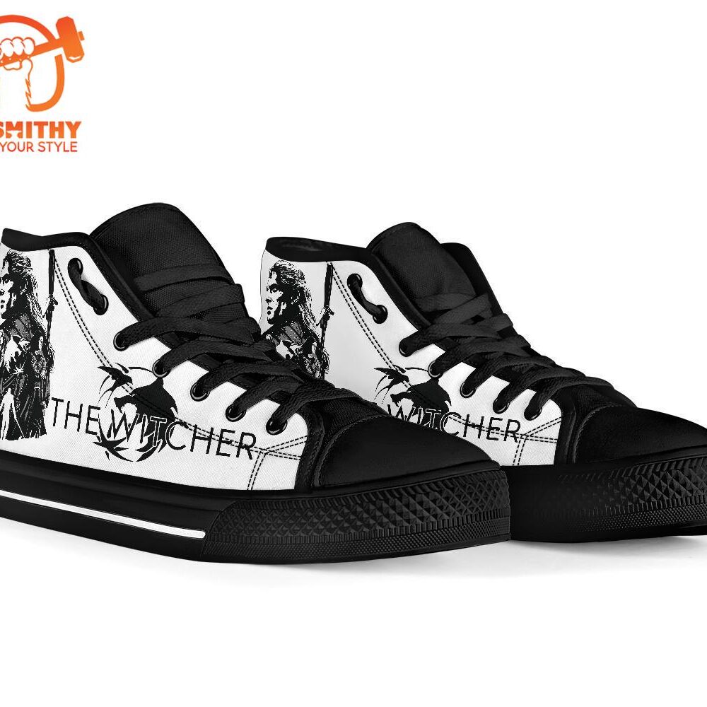 The Witcher Sneakers Movies High Top Shoes Custom