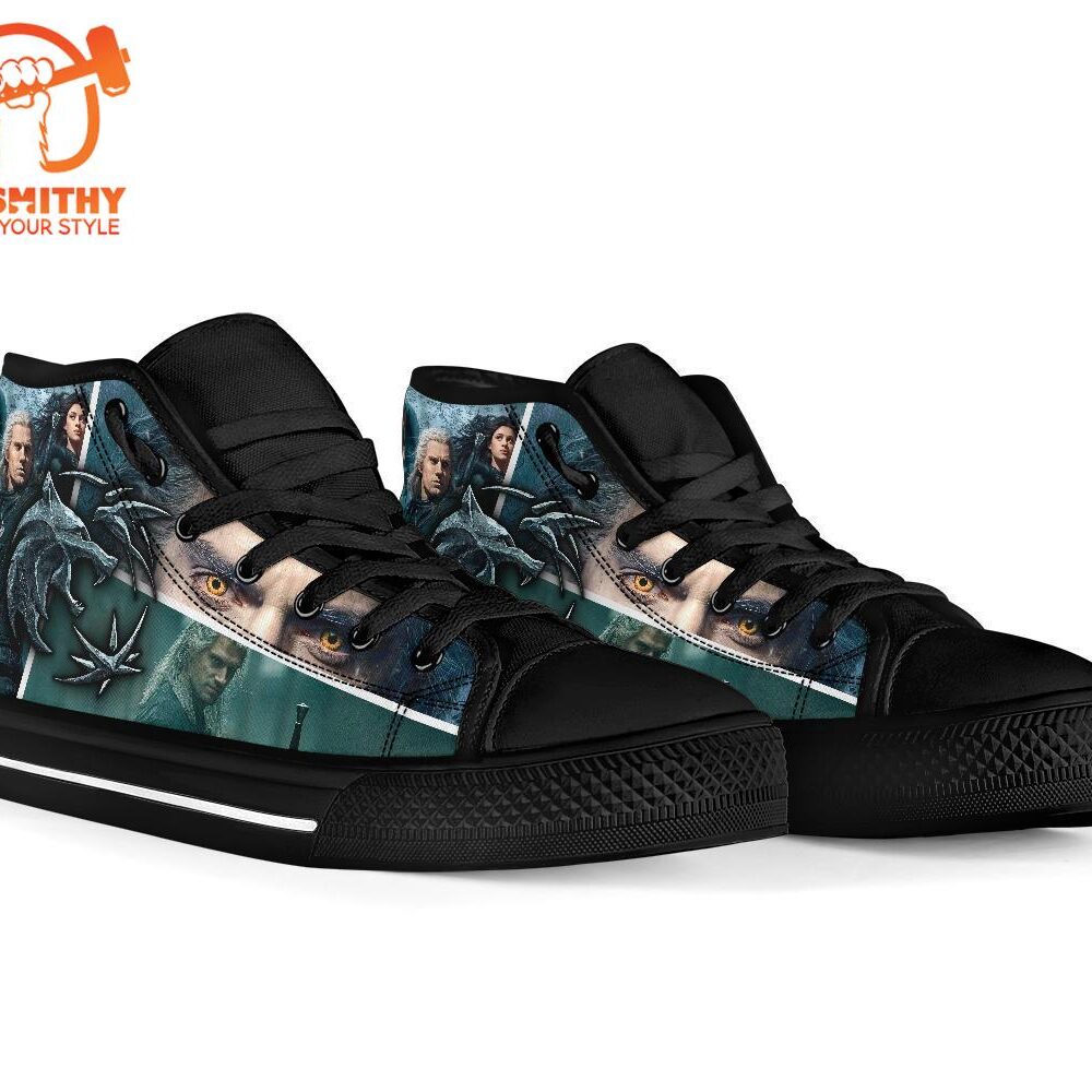 The Witcher Sneakers TV Show High Top Shoes Custom