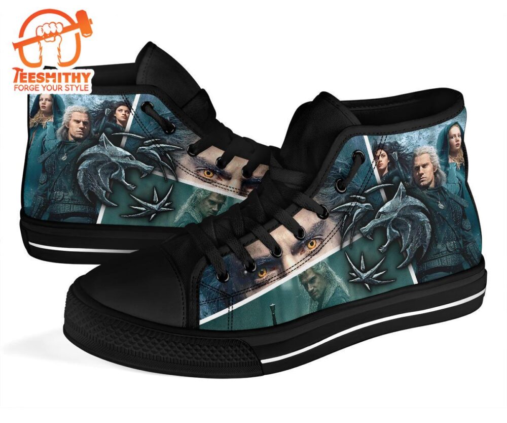 The Witcher Sneakers TV Show High Top Shoes Custom