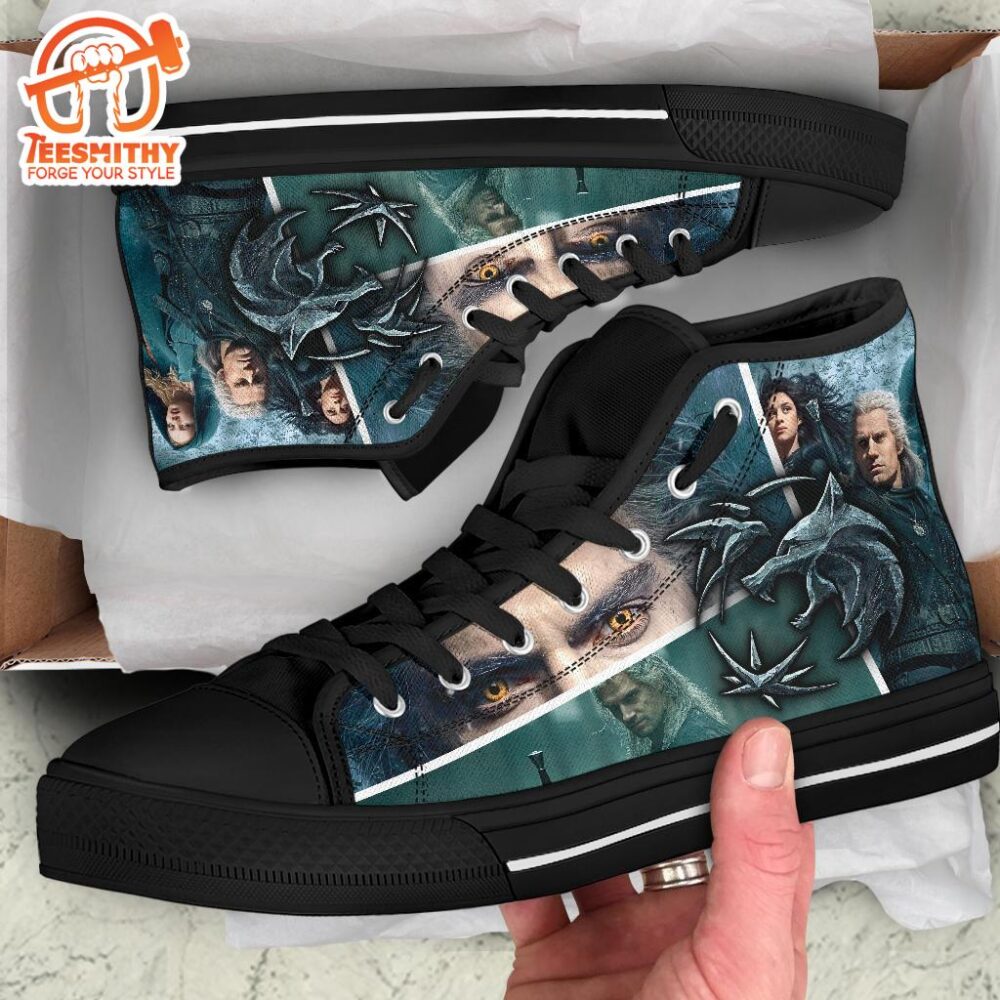 The Witcher Sneakers TV Show High Top Shoes Custom