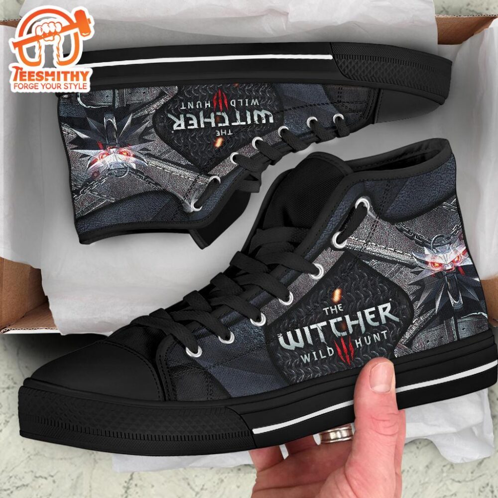 The Witcher Wolf High Top Shoes Gift Idea