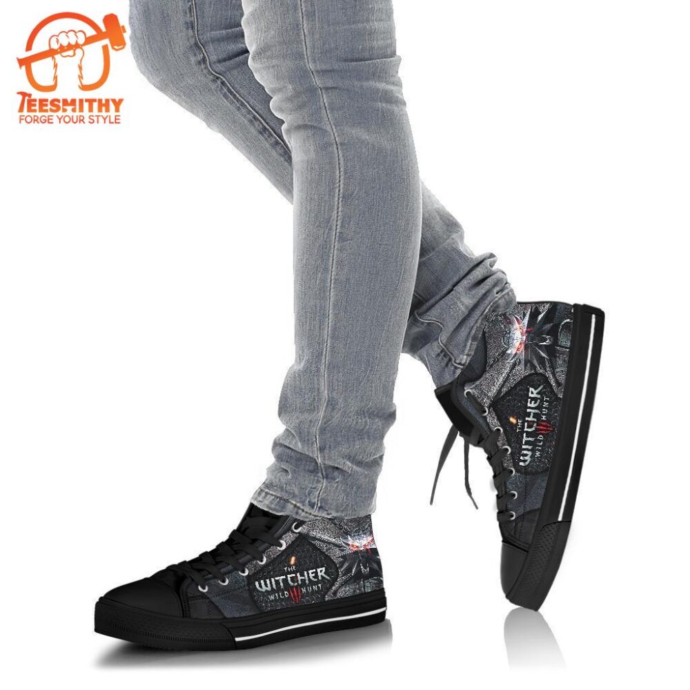 The Witcher Wolf High Top Shoes Gift Idea