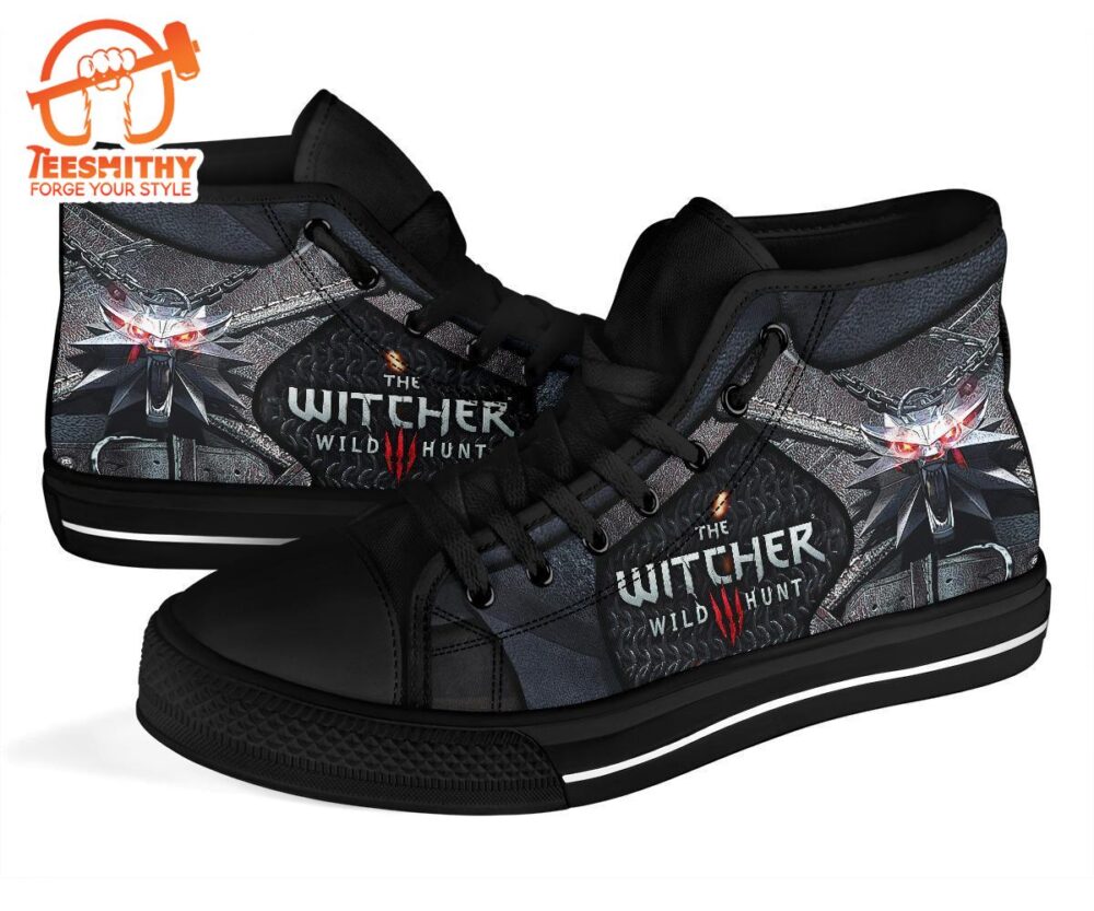 The Witcher Wolf High Top Shoes Gift Idea