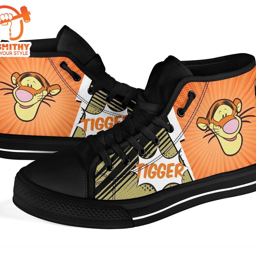 Tigger Sneakers Winnie The Pooh Friend High Top Shoes Fan