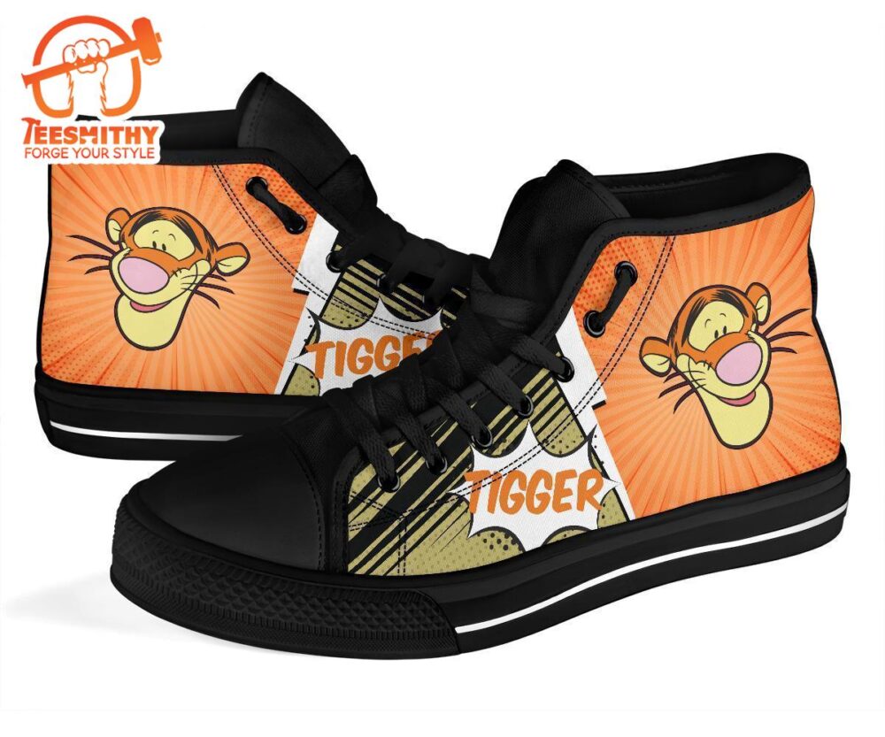 Tigger Sneakers Winnie The Pooh Friend High Top Shoes Fan