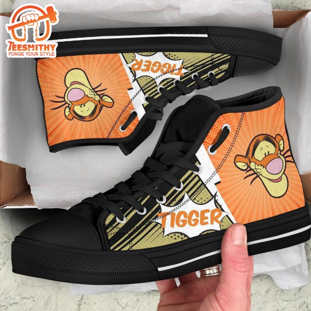 Tigger Sneakers Winnie The Pooh Friend High Top Shoes Fan